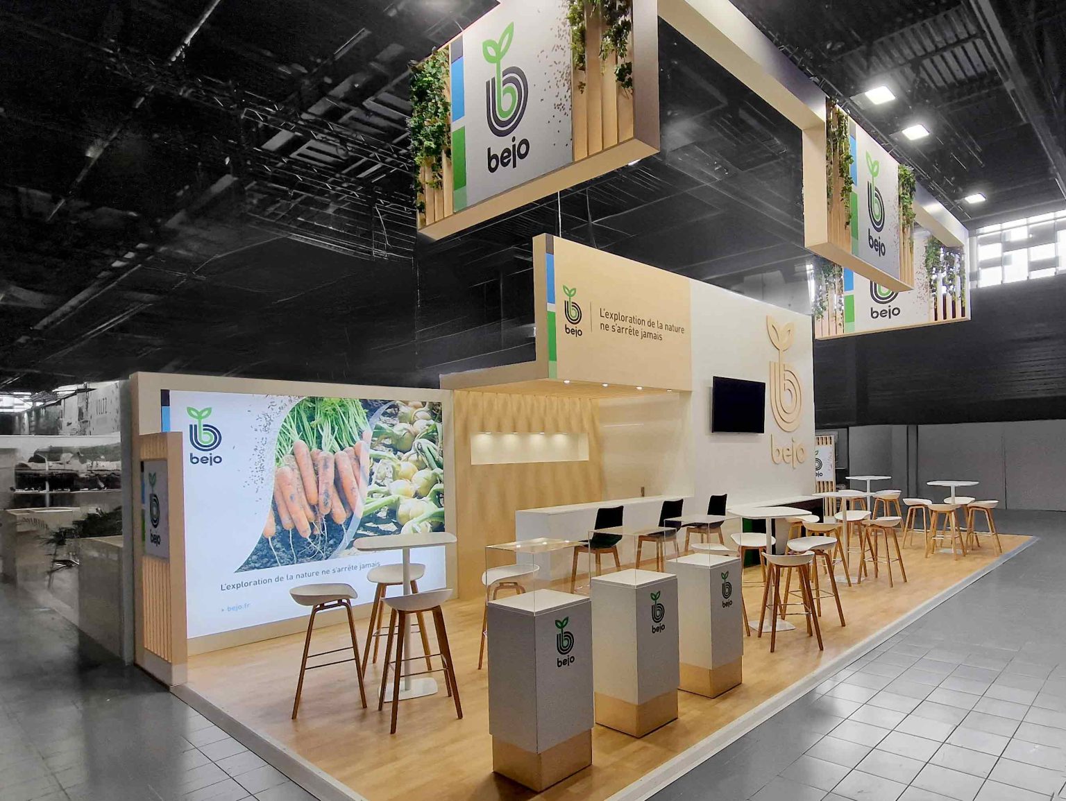 Stand d'exposition réalisé par Sarcel Expo